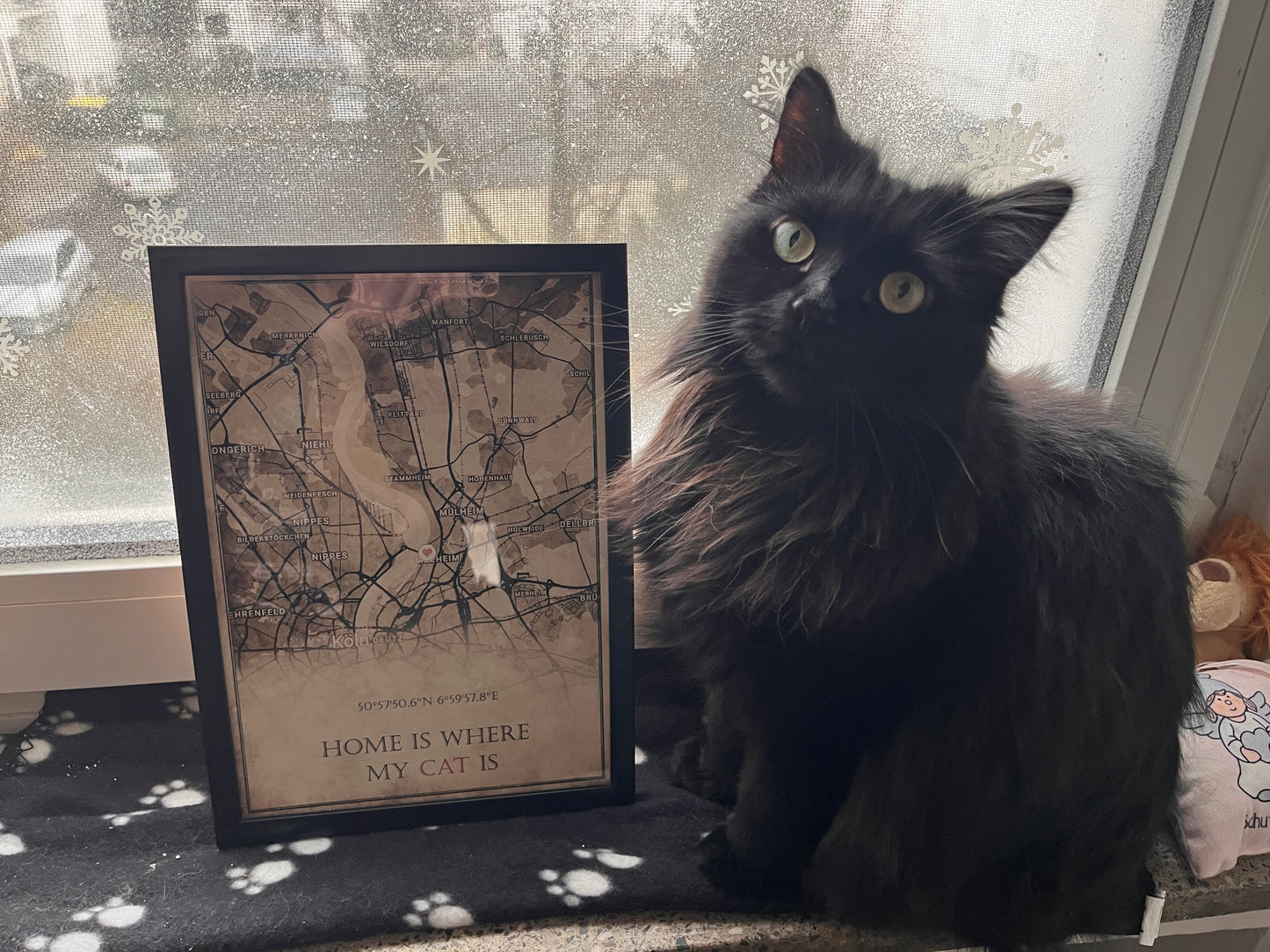 Vintage Koordinatenposter als Digitales Vintage- Gemälde, individuell angefertigt! Mit eurer Adresse