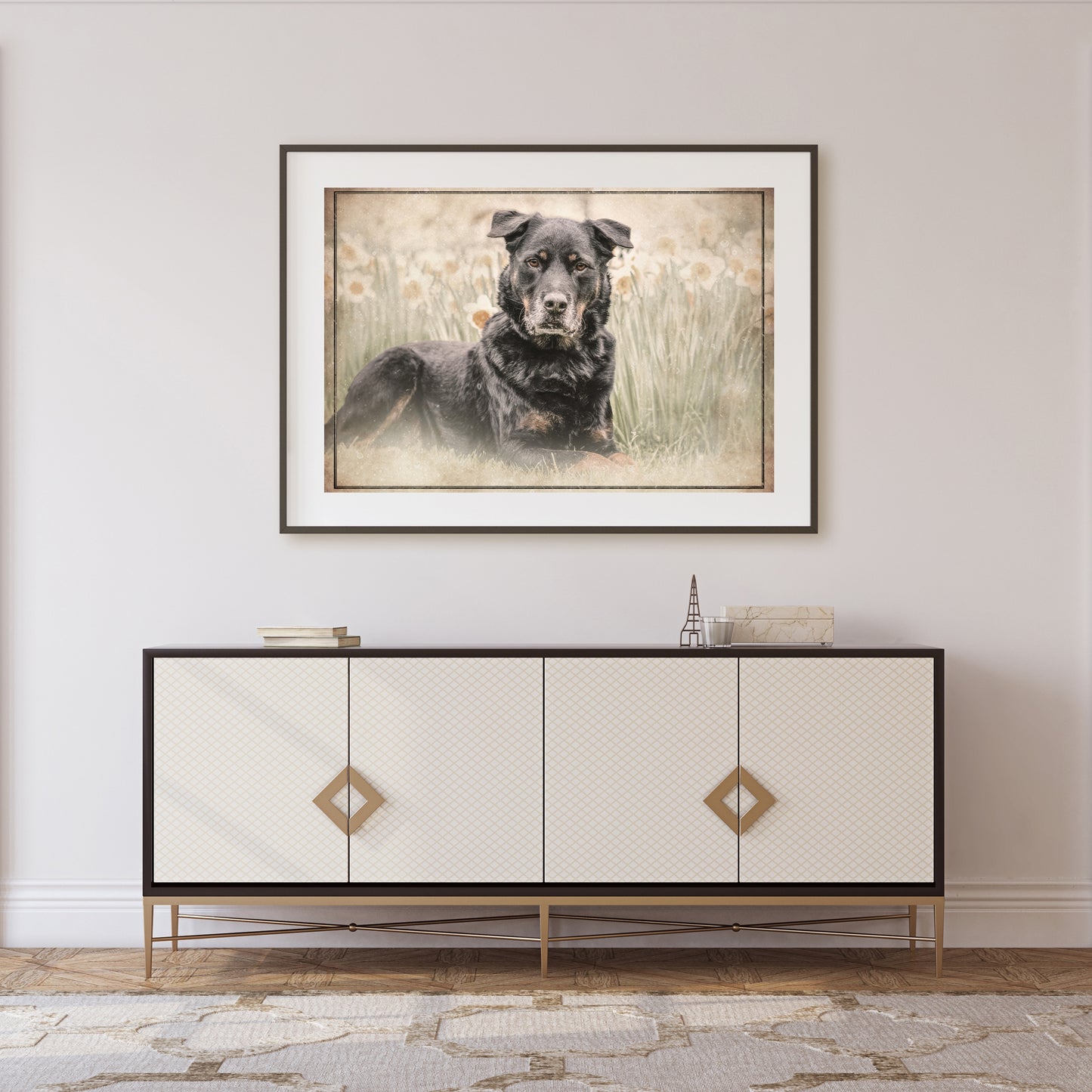 Haustier-Portrait als Digitales Vintage- Gemälde, individuell angefertigt! Perfekte Erinnerung an deinen Liebling horizontal