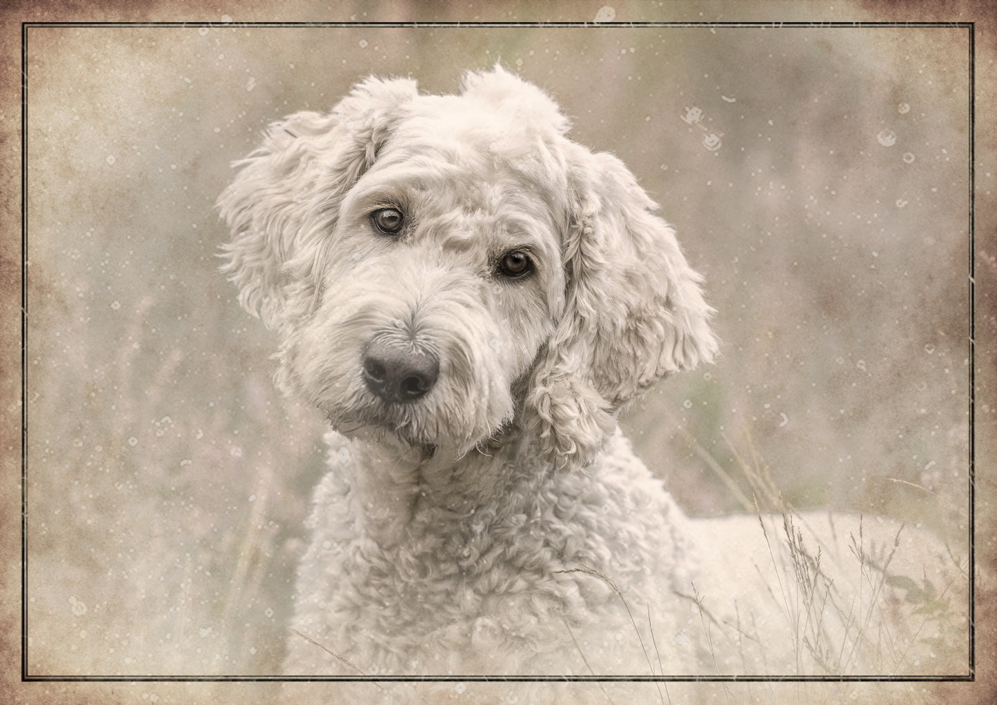 Haustier-Portrait als Digitales Vintage- Gemälde, individuell angefertigt! Perfekte Erinnerung an deinen Liebling horizontal