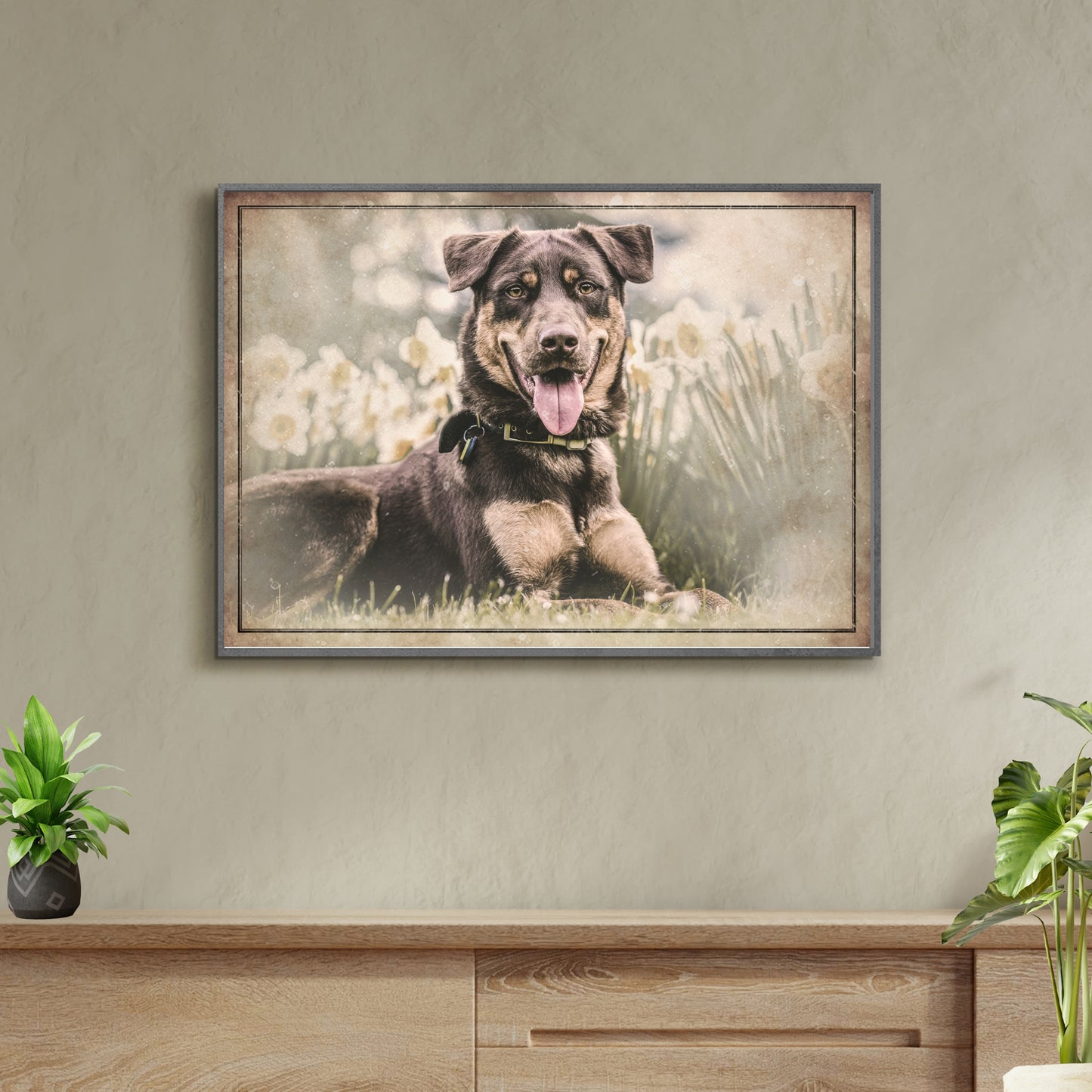 Haustier-Portrait als Digitales Vintage- Gemälde, individuell angefertigt! Perfekte Erinnerung an deinen Liebling horizontal