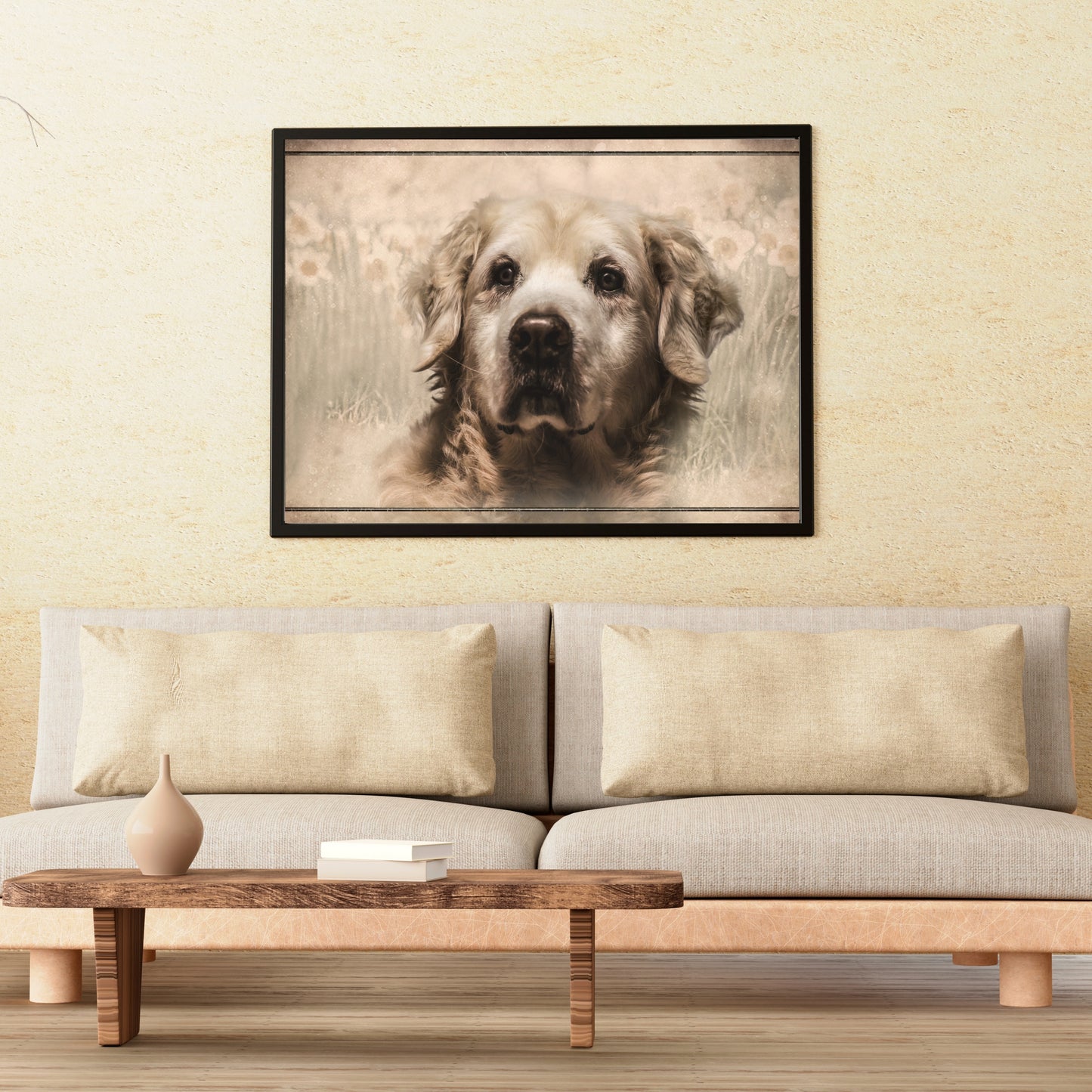 Haustier-Portrait als Digitales Vintage- Gemälde, individuell angefertigt! Perfekte Erinnerung an deinen Liebling horizontal